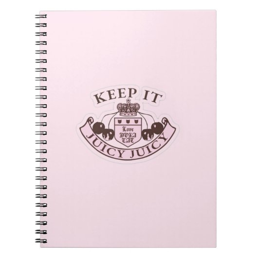 Pink Juicy Inspiriert SpiralNotebook Notizblock (Vorderseite)
