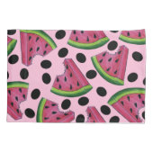 Pink Juicy Watermelon Wedge Seeds Kissenbezug (Rückseite)
