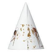 Pink Jump & Tumble Gymnastik Geburtstagsparty Partyhütchen (Rückseite)