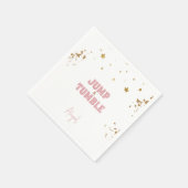 Pink Jump & Tumble Gymnastik Geburtstagsparty Serviette (Ecke)