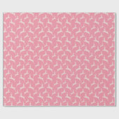 Pink Jumping Dei Christmas Geschenkpapier (Flach)
