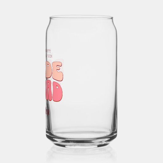 Pink Junggeselinnen-Abschied Bride Squad Bridesmai Dosenglas (Links)