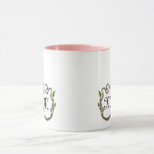 Pink-Kakadu-Monogramm Tasse (Zentrum)