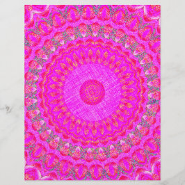Pink Kaleidoscope Bulk Scrapbook Paper Pages Flyer