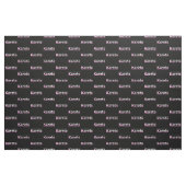 Pink Karate Martial Arts Moderne Typografie Stoff (Yard (91,4 cm))