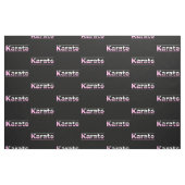 Pink Karate Martial Arts Moderne Typografie Stoff (Fat Quarter (45,7 x 55,9 cm))