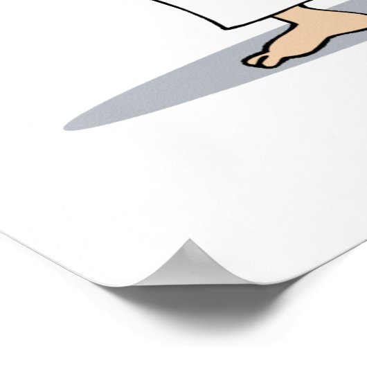 Pink Karate Poster (Ecke)