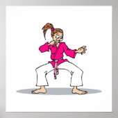 Pink Karate Poster (Vorne)