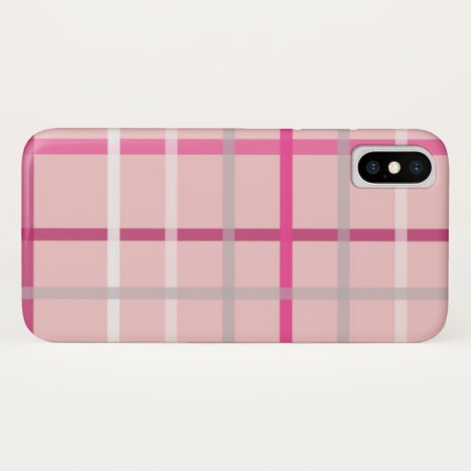 Pink Kariert iPhone/iPad Gehäuse Case-Mate iPhone Hülle (Rückseite (Horizontal))