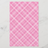 Pink, Kariert, Niedlich, Lined Letter, Papierstati (Rückseite)