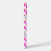 Pink Kariert Pattern individuelle Name Gehäuse Case-Mate iPhone Hülle (Rückseite / Rechts)