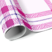 Pink Kariert Simple Modern Christmas Wrapping Pape Geschenkpapier (Rolleneckpunkt)