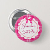 Pink Kariert und Bow Oma als Button (Vorne & Hinten)