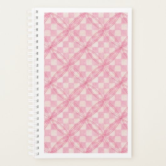 PINK KARO QUILT 5.5x8.5 Planer / Kalender (Vorderseite)