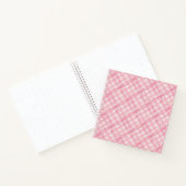 PINK KARO QUILT 8.5x8.5 SpiralNotebook Notizblock (Innenseite)