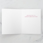 PINK KARO QUILT Big Birthday Card / White Karte (Innenseite)