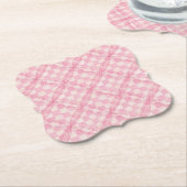 PINK KARO QUILT Bracket Paper Untersetzer (angewinkelt)