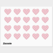 PINK KARO QUILT Heart Stickers (Blatt)