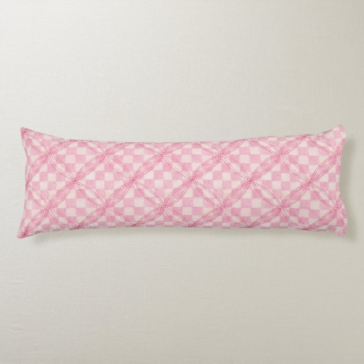 PINK KARO QUILT Kissen (Vorderseite)