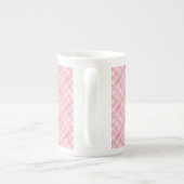 PINK KARO QUILT Knochen China Tasse (Rückseite)