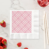 PINK KARO QUILT Luncheon Papier Napkins Serviette (Beispiel)