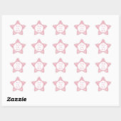 PINK KARO QUILT Star Matte Stickers (Blatt)