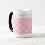 PINK KARO QUILT Tallmorphie Tasse / Blush (Vorderseite Links)