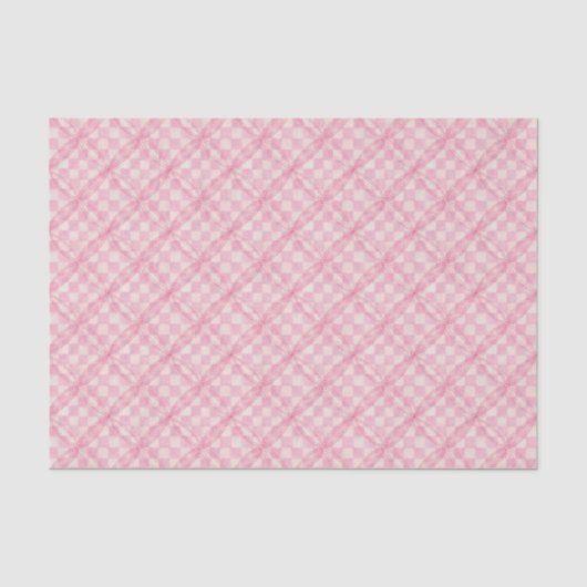 PINK KARO QUILT Tissue Paper Seidenpapier (Vorderseite)