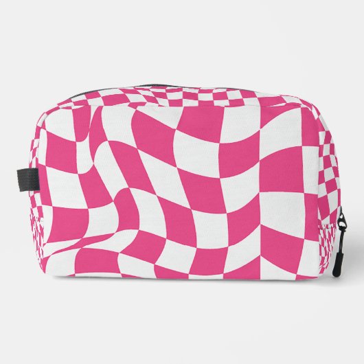 PInk-Karo Waschbeutel (Vorderseite)