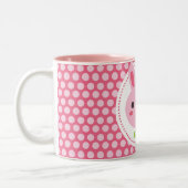 Pink Kawaii Bunny Zweifarbige Tasse (Links)