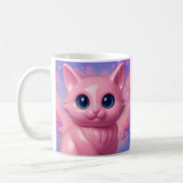 Pink Kawaii Cat  Kaffeetasse