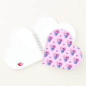 Pink Kawaii Elephant girl in Liebe Notizblock (Innenseite)