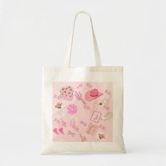 Pink Kawaii girly Tote Bag. Tragetasche
