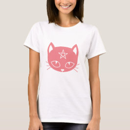 Pink Kawaii Pagan Cat T - Shirt
