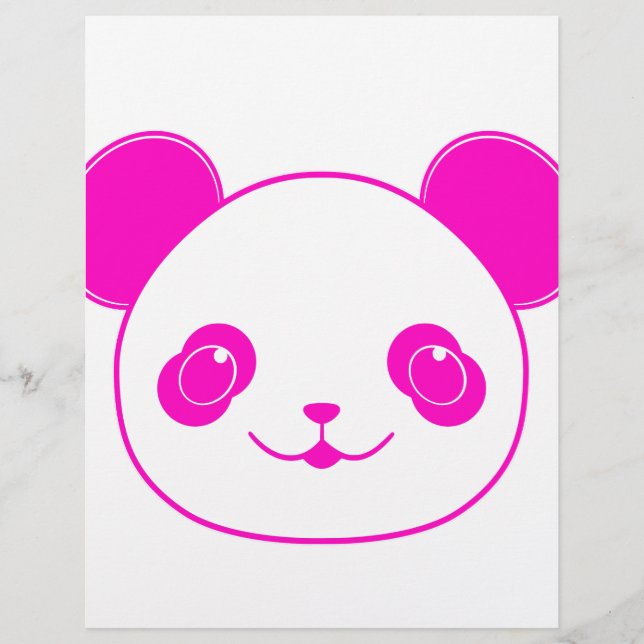 Pink Kawaii Panda Bear (Vorderseite)