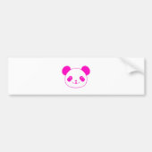 Pink Kawaii Panda Bear Autoaufkleber (Vorne)