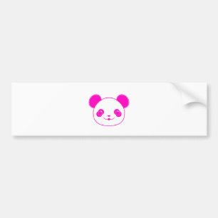 Pink Kawaii Panda Bear Autoaufkleber