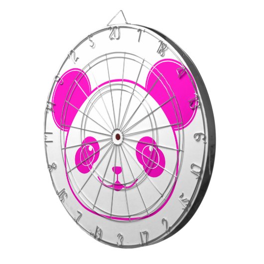 Pink Kawaii Panda Bear Dartscheibe (Vorderseite rechts)