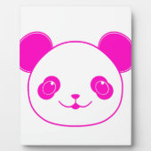 Pink Kawaii Panda Bear Fotoplatte (Vorderseite)