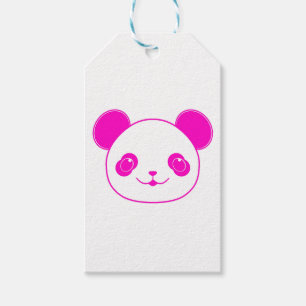 Pink Kawaii Panda Bear Geschenkanhänger