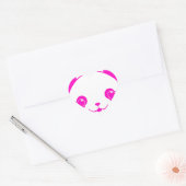 Pink Kawaii Panda Bear Herz-Aufkleber (Umschlag)
