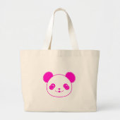Pink Kawaii Panda Bear Jumbo Stoffbeutel (Vorne)