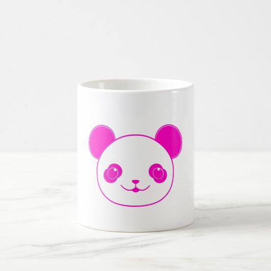 Pink Kawaii Panda Bear Kaffeetasse (Mittel)
