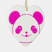 Pink Kawaii Panda Bear Keramik Ornament (Rechts)