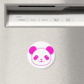Pink Kawaii Panda Bear Magnet (In Situ (Geschirrspüler))