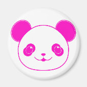 Pink Kawaii Panda Bear Magnet (Vorne)
