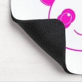 Pink Kawaii Panda Bear Mousepad (Ecke)