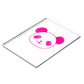 Pink Kawaii Panda Bear Notizblock (Linke Seite)