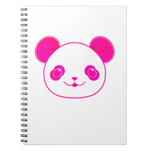 Pink Kawaii Panda Bear Notizblock