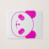 Pink Kawaii Panda Bear Puzzle (Horizontal)